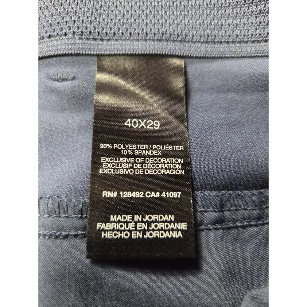 Greg Norman Mens Golf Pants 40x29 Navy Blue Stretch Performance Athletic